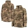 Women's G-III Sports By Carl Banks Camo St. Louis Blues Sherpa Quarter-Zip Jacket