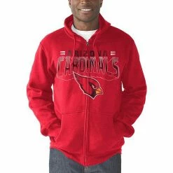 Men's G-III Sports By Carl Banks Cardinal Arizona Cardinals Perfect Season Full-Zip Hoodie -G-III Sales Store unnamed file 1017