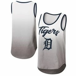 Women's G-III 4Her By Carl Banks White Detroit Tigers Logo Opening Day Tank Top