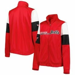 Women's G-III 4Her By Carl Banks Red Chicago Bulls Change Up Full-Zip Track Jacket