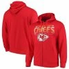 Men's G-III Sports By Carl Banks Red Kansas City Chiefs Perfect Season Full-Zip Hoodie