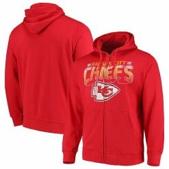 Men's G-III Sports By Carl Banks Red Kansas City Chiefs Perfect Season Full-Zip Hoodie