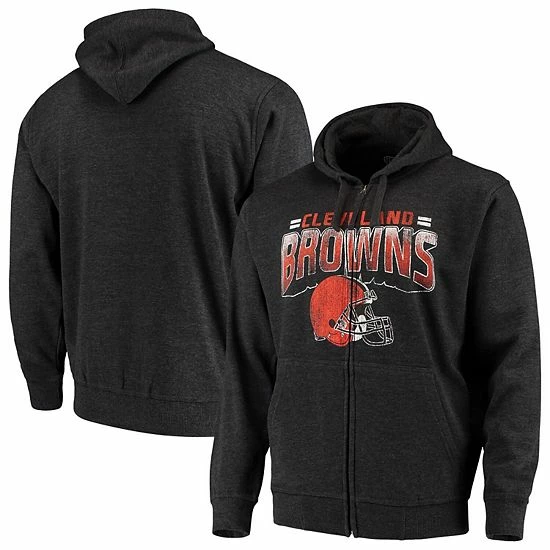 Men's G-III Sports by Carl Banks Charcoal Cleveland Browns Perfect Season Full-Zip Hoodie Men's G-III Sports By Carl Banks Charcoal Cleveland Browns Perfect Season Full-Zip Hoodie -G-III Sales Store unnamed file 1063