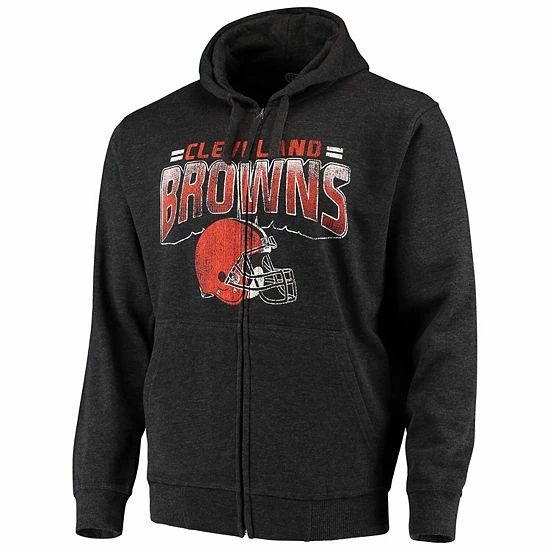 Men's G-III Sports by Carl Banks Charcoal Cleveland Browns Perfect Season Full-Zip Hoodie Men's G-III Sports By Carl Banks Charcoal Cleveland Browns Perfect Season Full-Zip Hoodie -G-III Sales Store unnamed file 1064