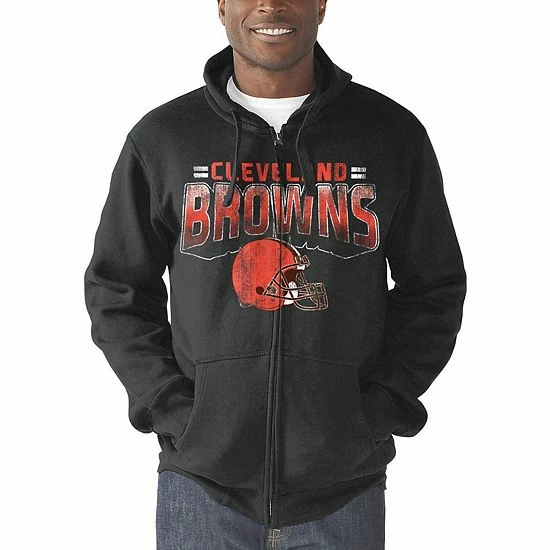 Men's G-III Sports by Carl Banks Charcoal Cleveland Browns Perfect Season Full-Zip Hoodie Men's G-III Sports By Carl Banks Charcoal Cleveland Browns Perfect Season Full-Zip Hoodie -G-III Sales Store unnamed file 1066