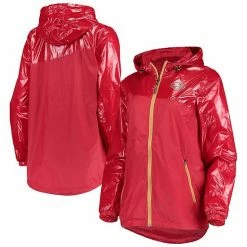 Women's G-III 4Her By Carl Banks Scarlet San Francisco 49ers Double-Coverage Full-Zip Hoodie Jacket