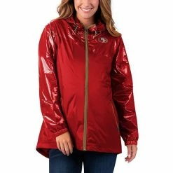 Women's G-III 4Her By Carl Banks Scarlet San Francisco 49ers Double-Coverage Full-Zip Hoodie Jacket -G-III Sales Store unnamed file 1070