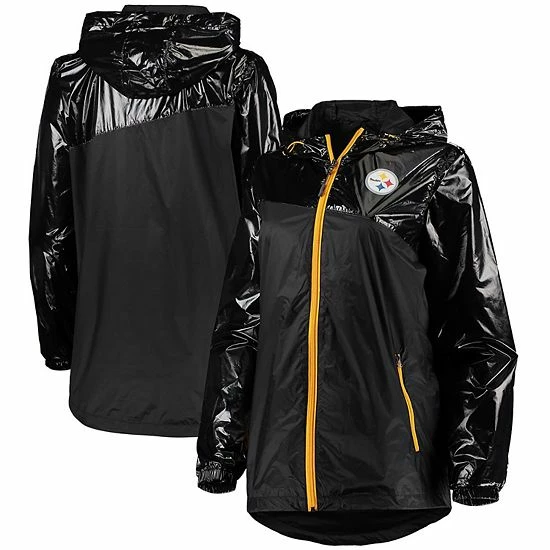 Women's G-III 4Her by Carl Banks Black Pittsburgh Steelers Double-Coverage Full-Zip Hoodie Jacket Women's G-III 4Her By Carl Banks Black Pittsburgh Steelers Double-Coverage Full-Zip Hoodie Jacket -G-III Sales Store unnamed file 1072