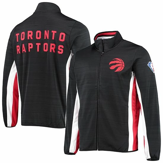 Men's G-III Sports by Carl Banks Black Toronto Raptors 75th Anniversary Power Forward Space-Dye Full-Zip Track Jacket Men's G-III Sports By Carl Banks Black Toronto Raptors 75th Anniversary Power Forward Space-Dye Full-Zip Track Jacket -G-III Sales Store unnamed file 1084