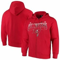 Men's G-III Sports By Carl Banks Red Tampa Bay Buccaneers Perfect Season Full-Zip Hoodie