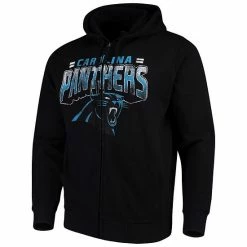 Men's G-III Sports By Carl Banks Black Carolina Panthers Perfect Season Full-Zip Hoodie -G-III Sales Store unnamed file 1114