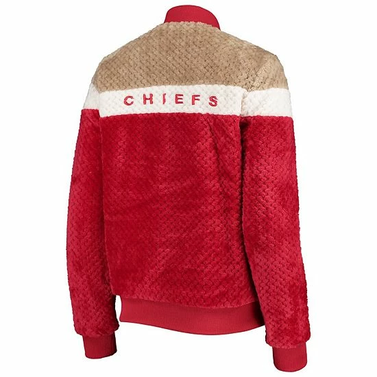 Women's G-III 4Her by Carl Banks Red/Cream Kansas City Chiefs Riot Squad Sherpa Full-Snap Jacket Women's G-III 4Her By Carl Banks Red/Cream Kansas City Chiefs Riot Squad Sherpa Full-Snap Jacket -G-III Sales Store unnamed file 114