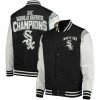 Men's G-III Sports By Carl Banks Black/White Chicago White Sox Complete Game Commemorative Full-Snap Jacket