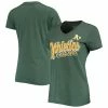 Women's G-III 4Her By Carl Banks Green Oakland Athletics First Place V-Neck T-Shirt