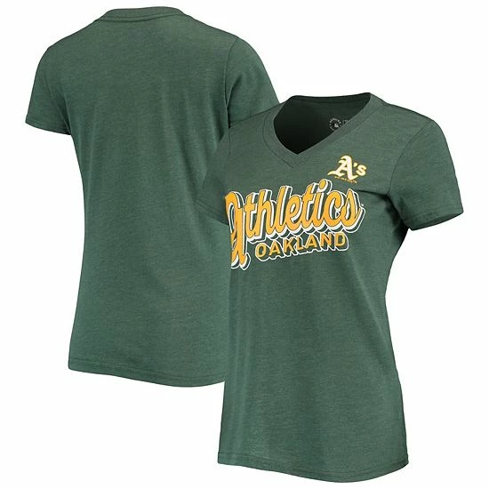 Women's G-III 4Her by Carl Banks Green Oakland Athletics First Place V-Neck T-Shirt Women's G-III 4Her By Carl Banks Green Oakland Athletics First Place V-Neck T-Shirt -G-III Sales Store unnamed file 1152