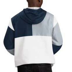 Men's G-III Sports By Carl Banks White/Navy Penn State Nittany Lions College Fair Catch Half-Zip Hoodie -G-III Sales Store unnamed file 1155