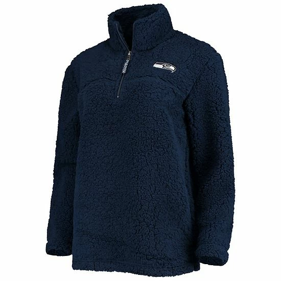 Women's G-III 4Her by Carl Banks College Navy Seattle Seahawks Sherpa Quarter-Zip Jacket Women's G-III 4Her By Carl Banks College Navy Seattle Seahawks Sherpa Quarter-Zip Jacket -G-III Sales Store unnamed file 1158