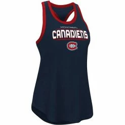 Women's G-III Sports By Carl Banks Navy Montreal Canadiens Showdown Slub Racerback Tank Top -G-III Sales Store unnamed file 1162