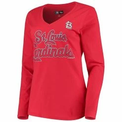 Women's G-III 4Her By Carl Banks Red St. Louis Cardinals Post Season Long Sleeve T-Shirt 2 Women's G-III 4Her By Carl Banks Red St. Louis Cardinals Post Season Long Sleeve T-Shirt -G-III Sales Store unnamed file 1171