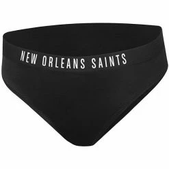 Women's G-III 4Her By Carl Banks Black New Orleans Saints All-Star Bikini Bottom