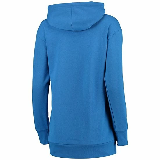 Women's G-III 4Her By Carl Banks Blue Detroit Lions Extra Point Pullover Hoodie - Image 4