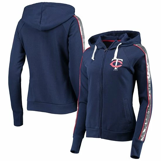 Women's G-III 4Her by Carl Banks Navy Minnesota Twins Game Changer Raglan Full-Zip Hoodie Women's G-III 4Her By Carl Banks Navy Minnesota Twins Game Changer Raglan Full-Zip Hoodie -G-III Sales Store unnamed file 1222
