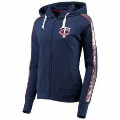 Women's G-III 4Her By Carl Banks Navy Minnesota Twins Game Changer Raglan Full-Zip Hoodie 2 Women's G-III 4Her By Carl Banks Navy Minnesota Twins Game Changer Raglan Full-Zip Hoodie -G-III Sales Store unnamed file 1224