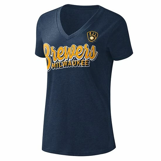 Women's G-III 4Her by Carl Banks Navy Milwaukee Brewers First Place V-Neck T-Shirt Women's G-III 4Her By Carl Banks Navy Milwaukee Brewers First Place V-Neck T-Shirt -G-III Sales Store unnamed file 1230