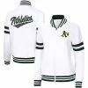 Women's G-III 4Her By Carl Banks White Oakland Athletics Pre-Game Full-Zip Track Jacket