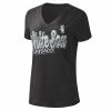 Women's G-III 4Her By Carl Banks Black Chicago White Sox First Place V-Neck T-Shirt