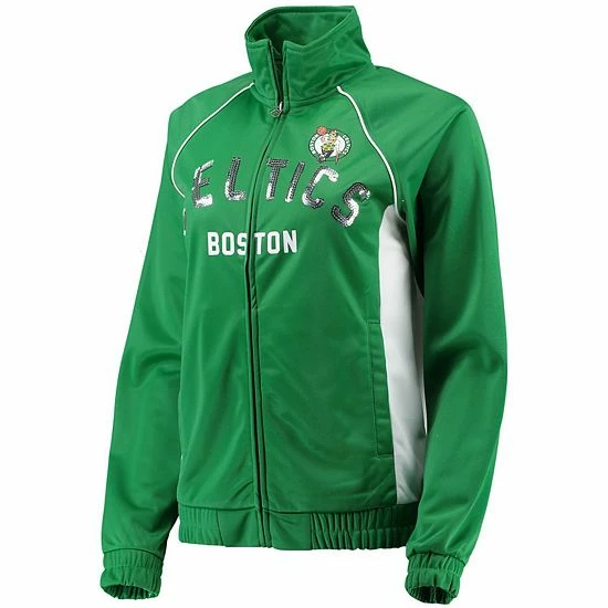 Women's G-III 4Her by Carl Banks Kelly Green/White Boston Celtics Backfield Raglan Full-Zip Track Jacket Women's G-III 4Her By Carl Banks Kelly Green/White Boston Celtics Backfield Raglan Full-Zip Track Jacket -G-III Sales Store unnamed file 1252