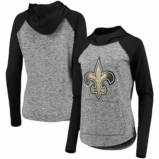 Women's G-III 4Her by Carl Banks Heathered Gray/Black New Orleans Saints Championship Ring Pullover Hoodie Women's G-III 4Her By Carl Banks Heathered Gray/Black New Orleans Saints Championship Ring Pullover Hoodie -G-III Sales Store unnamed file 1262