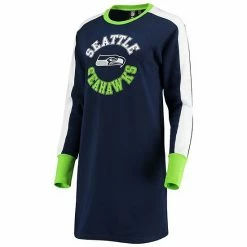 Women's G-III 4Her By Carl Banks College Navy Seattle Seahawks Hurry Up Offense T-Shirt Dress -G-III Sales Store unnamed file 1311