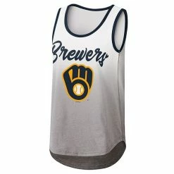 Women's G-III 4Her By Carl Banks White Milwaukee Brewers Logo Opening Day Tank Top -G-III Sales Store unnamed file 1314