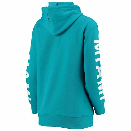 Women's G-III 4Her by Carl Banks Aqua Miami Dolphins Extra Point Pullover Hoodie Women's G-III 4Her By Carl Banks Aqua Miami Dolphins Extra Point Pullover Hoodie -G-III Sales Store unnamed file 132