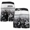 Men's G-III Sports By Carl Banks Black Baltimore Ravens Island Volley Swim Shorts