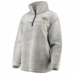 Women's G-III 4Her By Carl Banks Gray Nashville Predators Sherpa Quarter-Zip Pullover Jacket 2 Women's G-III 4Her By Carl Banks Gray Nashville Predators Sherpa Quarter-Zip Pullover Jacket -G-III Sales Store unnamed file 1335