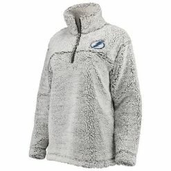 Women's G-III 4Her By Carl Banks Gray Tampa Bay Lightning Sherpa Quarter-Zip Pullover Jacket 2 Women's G-III 4Her By Carl Banks Gray Tampa Bay Lightning Sherpa Quarter-Zip Pullover Jacket -G-III Sales Store unnamed file 1346