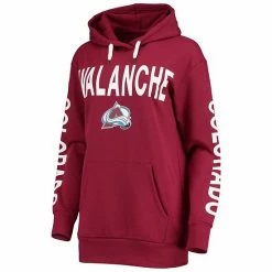 Women's G-III 4Her By Carl Banks Burgundy Colorado Avalanche Extra Inning Pullover Hoodie -G-III Sales Store unnamed file 135