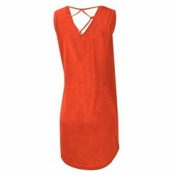 Women's G-III 4Her By Carl Banks Orange Clemson Tigers Game Time Burnout Cover-Up V-Neck Dress -G-III Sales Store unnamed file 1371