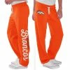 Women's G-III 4Her By Carl Banks Orange Denver Broncos Scrimmage Fleece Pants