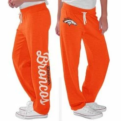 Women's G-III 4Her By Carl Banks Orange Denver Broncos Scrimmage Fleece Pants