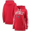 Women's G-III 4Her By Carl Banks Red Washington Capitals Extra Inning Pullover Hoodie