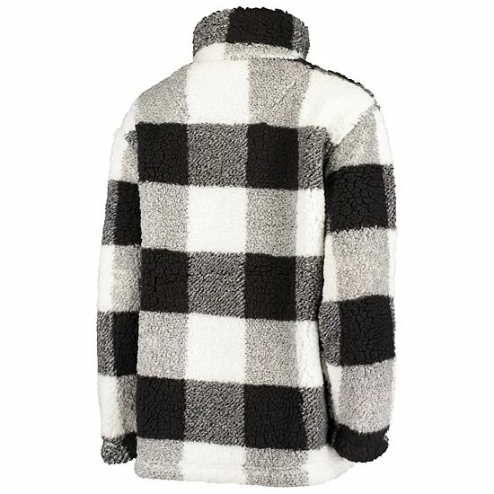 Women's G-III 4Her by Carl Banks Black Baltimore Ravens Sherpa Plaid Quarter-Zip Jacket Women's G-III 4Her By Carl Banks Black Baltimore Ravens Sherpa Plaid Quarter-Zip Jacket -G-III Sales Store unnamed file 1410