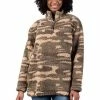 Women's G-III Sports By Carl Banks Camo Washington Capitals Sherpa Quarter-Zip Jacket