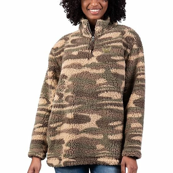 Women's G-III Sports by Carl Banks Camo Washington Capitals Sherpa Quarter-Zip Jacket Women's G-III Sports By Carl Banks Camo Washington Capitals Sherpa Quarter-Zip Jacket -G-III Sales Store unnamed file 1419