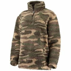 Women's G-III 4Her By Carl Banks Camo Boston Red Sox Sherpa Quarter-Zip Jacket -G-III Sales Store unnamed file 1450