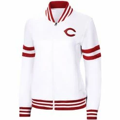 Women's G-III 4Her By Carl Banks White Cincinnati Reds Pre-Game Full-Zip Track Jacket 7 Women's G-III 4Her By Carl Banks White Cincinnati Reds Pre-Game Full-Zip Track Jacket -G-III Sales Store unnamed file 1455