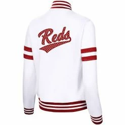 Women's G-III 4Her By Carl Banks White Cincinnati Reds Pre-Game Full-Zip Track Jacket 8 Women's G-III 4Her By Carl Banks White Cincinnati Reds Pre-Game Full-Zip Track Jacket -G-III Sales Store unnamed file 1456