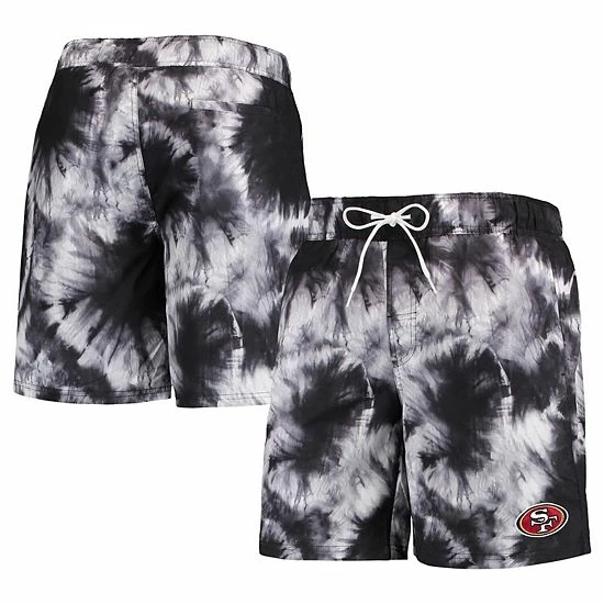 Men's G-III Sports by Carl Banks Black San Francisco 49ers Splash Volley Swim Shorts Men's G-III Sports By Carl Banks Black San Francisco 49ers Splash Volley Swim Shorts -G-III Sales Store unnamed file 1472